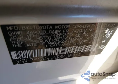 2021 Lexus Is 300 из США, поврежденный, VIN JTHCA1D27M5114130